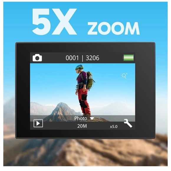 EK7000 Pro Action Camera - Black (opened box) but New - Picture 2 of 11